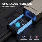 HB3 9005 ULTRA PRO LED lemputės su +600% daugiau ryškumo, 13000lm, 65W ir 6500K balta šviesa lešiniam automobilio žibintui.