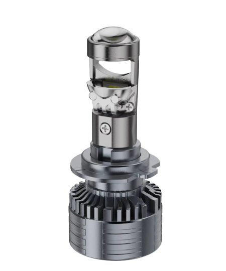 H7 LED lemputė su integruotu fokusavimo lęšiu