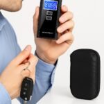 Veikiantis alkotesteris ClearDrive X7 PRO su aiškiu matavimo rezultatu