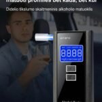 Kompaktiškas ClearDrive X7 PRO alkotesteris lengvai telpantis delne