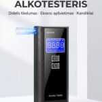 Skaitmeninis alkotesteris ClearDrive X7 PRO su ryškiu LCD ekranu ir tiksliais rodmenimis