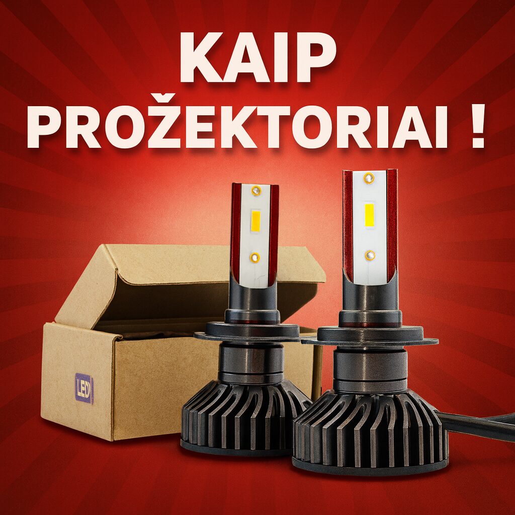 H7 LED lemputės automobiliui – iki 1500% daugiau šviesos | Autoledai.lt