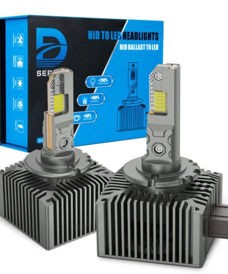 D1S LED 70W Dominator Series automobilių lemputės – HID į LED konversija, 14000Lm ryškumas, pažangus aušinimas