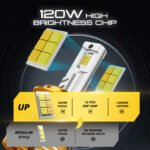 Išmanios H7 LED lemputės su telefono programėle, reguliuojama šviesos spalva ir intensyvumas, suderinama su 9–32V įtampa visoms transporto priemonėms