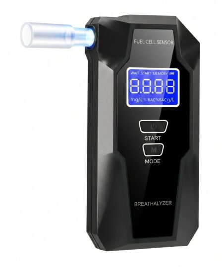 Profesionalus alkotesteris su molekuliniu elektrocheminiu jutikliu ir platinos elektrodais.