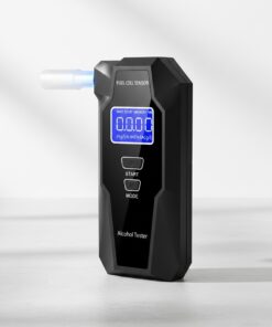 Alkotesterio LCD ekranas rodantis tikslų rezultatą su ±0,05 promilės paklaida.