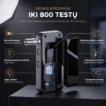 Alkotesterio DriveGuard S1 MAX vidus su 650 mAh baterija ir jutiklio moduliu