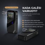 Alkotesteris DriveGuard S1 MAX rodo, kiek laiko liko iki blaivumo
